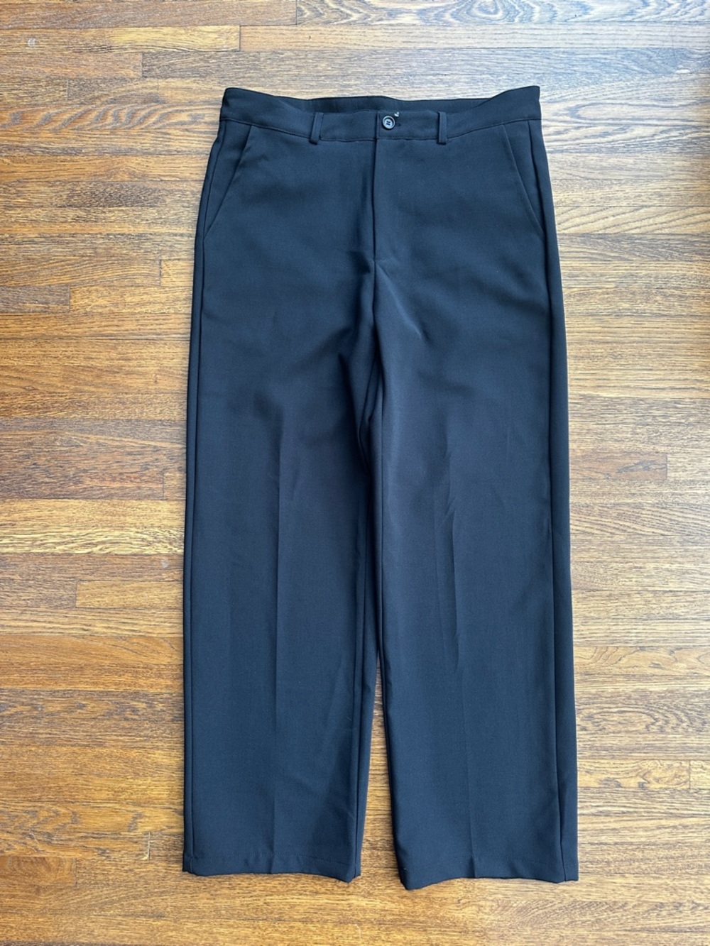 Men’s Sumwon Black Flare-Leg Dress Pants